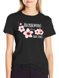 Blossoming At My Own Pace Graphic Tee