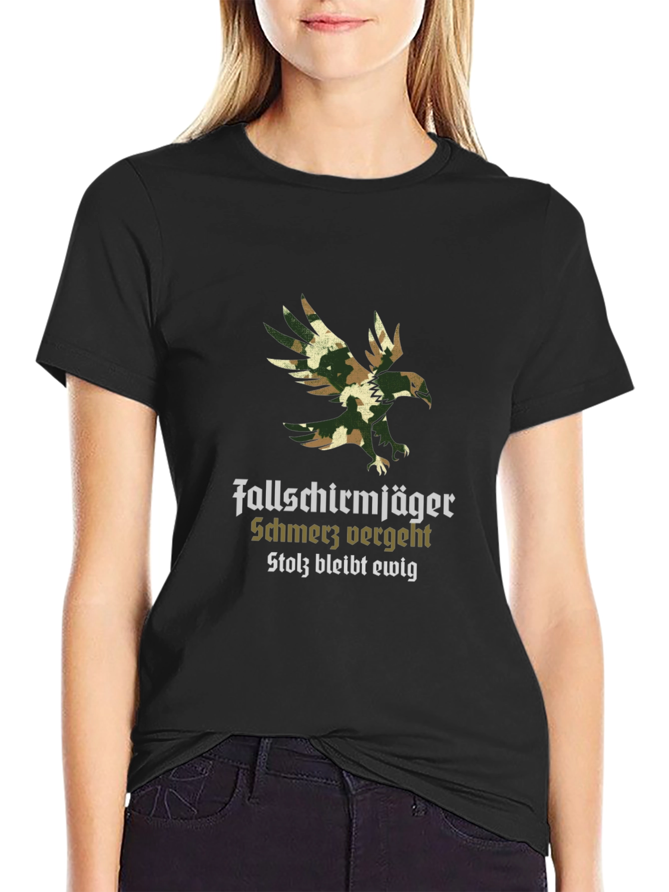 Fallschirmjäger Eagle Camo Graphic T-Shirt
