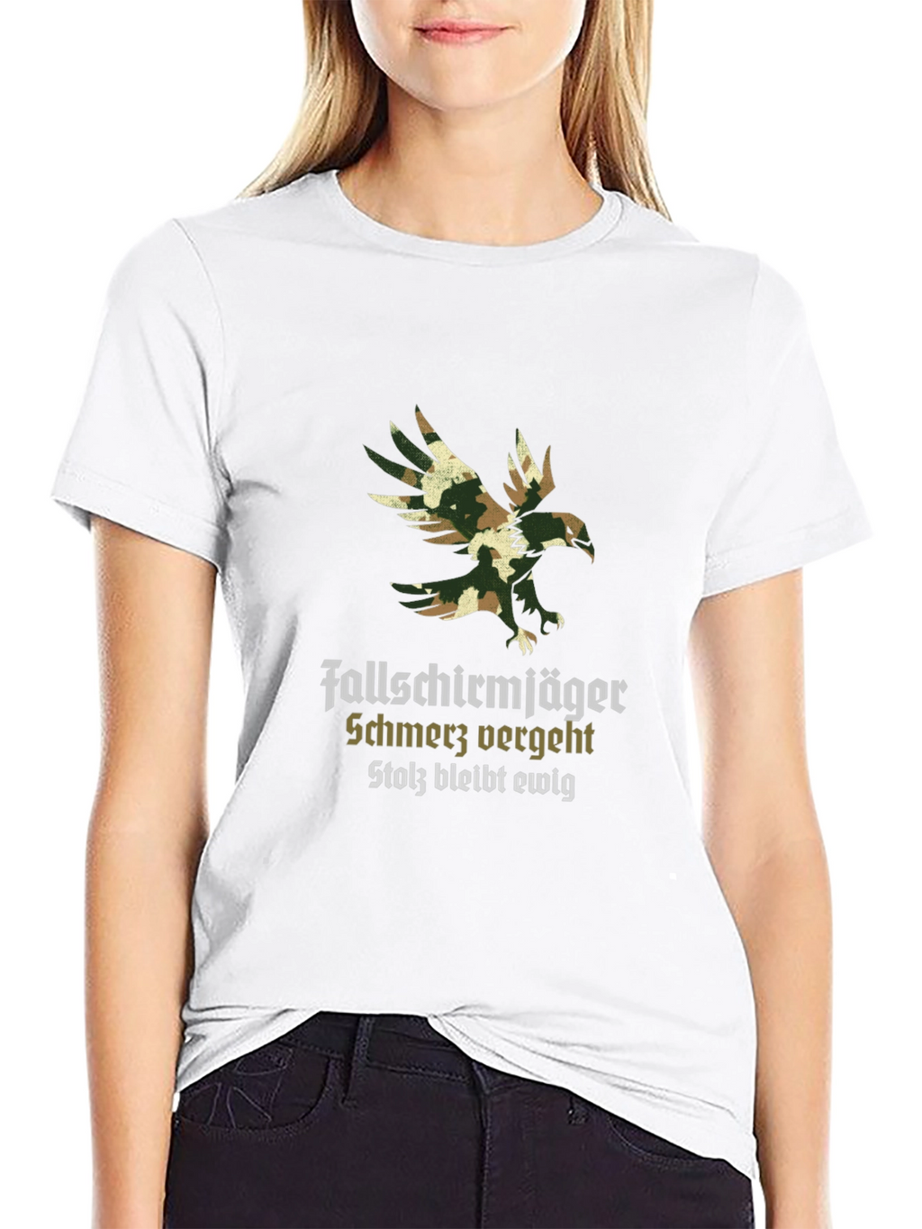 Fallschirmjäger Eagle Camo Graphic T-Shirt