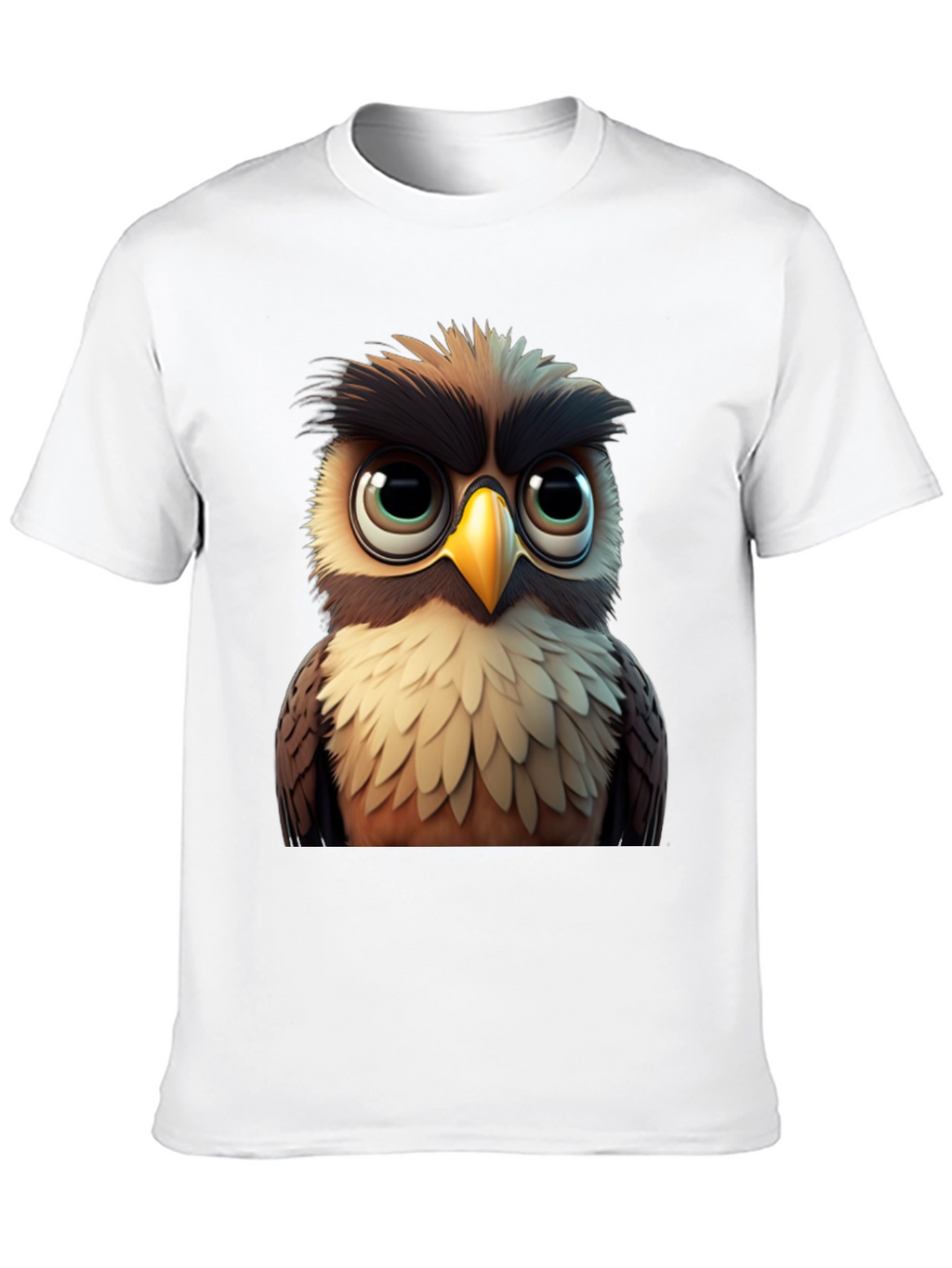 Owl Graphic Black T-Shirt - Soft Cotton Tee