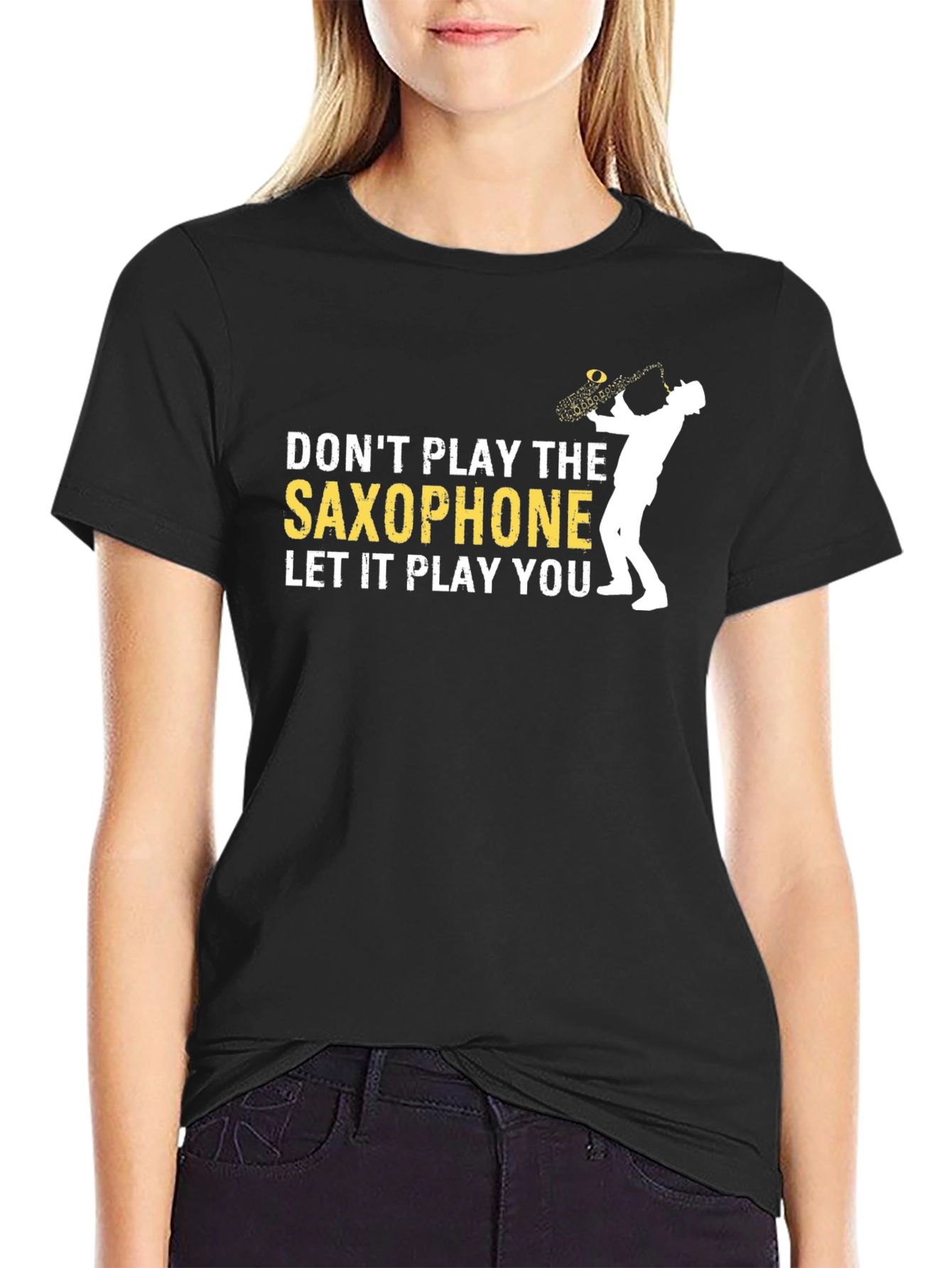 Saxophone Player Graphic T-Shirt