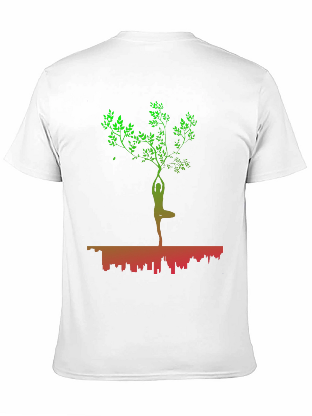 Yoga Tree Cityscape Graphic T-Shirt