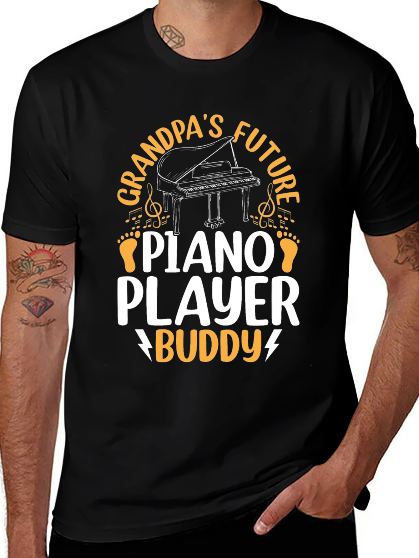 Grandpas Future Piano Player Buddy T-Shirt