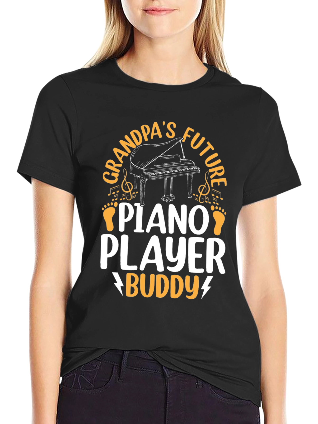 Grandpas Future Piano Player Buddy T-Shirt