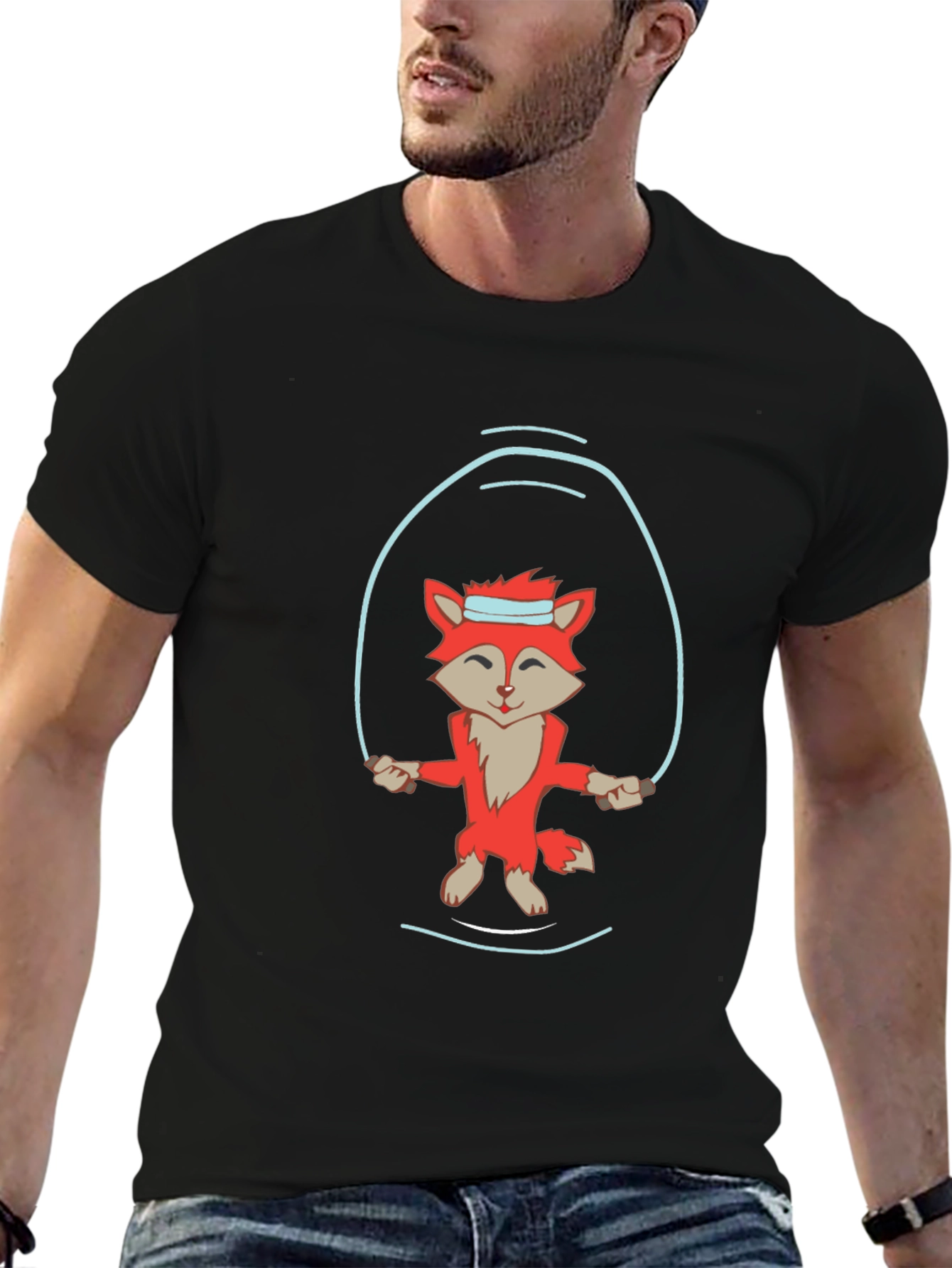 Fox Jumping Rope Graphic Tee