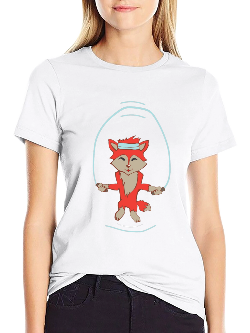 Fox Jumping Rope Graphic Tee