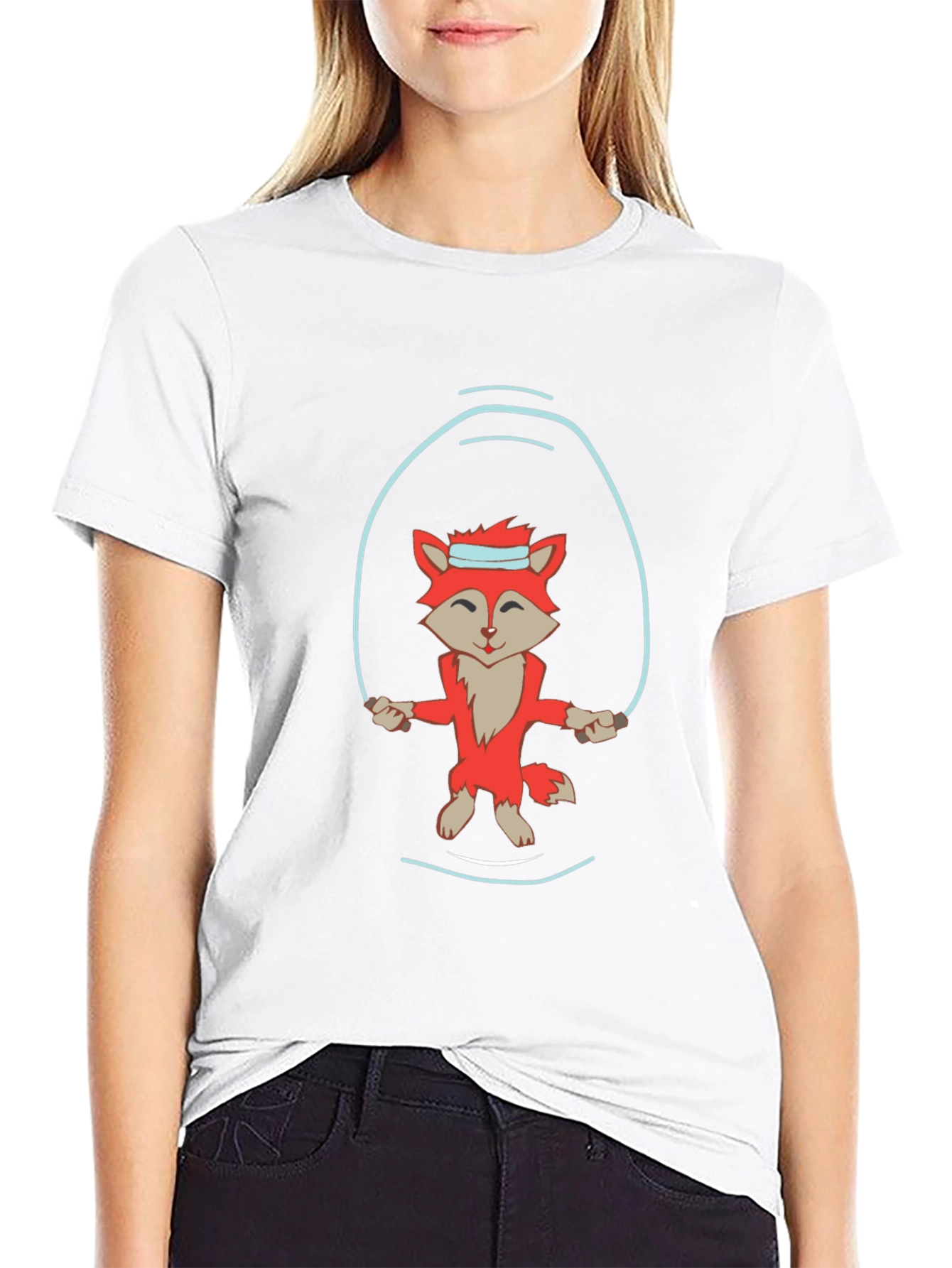 Fox Jumping Rope Graphic Tee