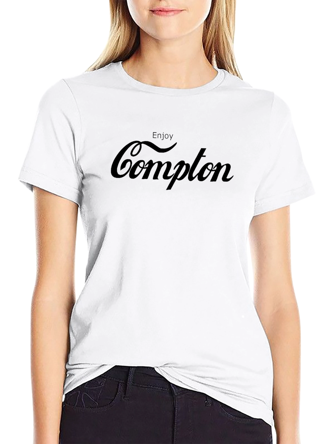Enjoy Compton Black Graphic T-Shirt