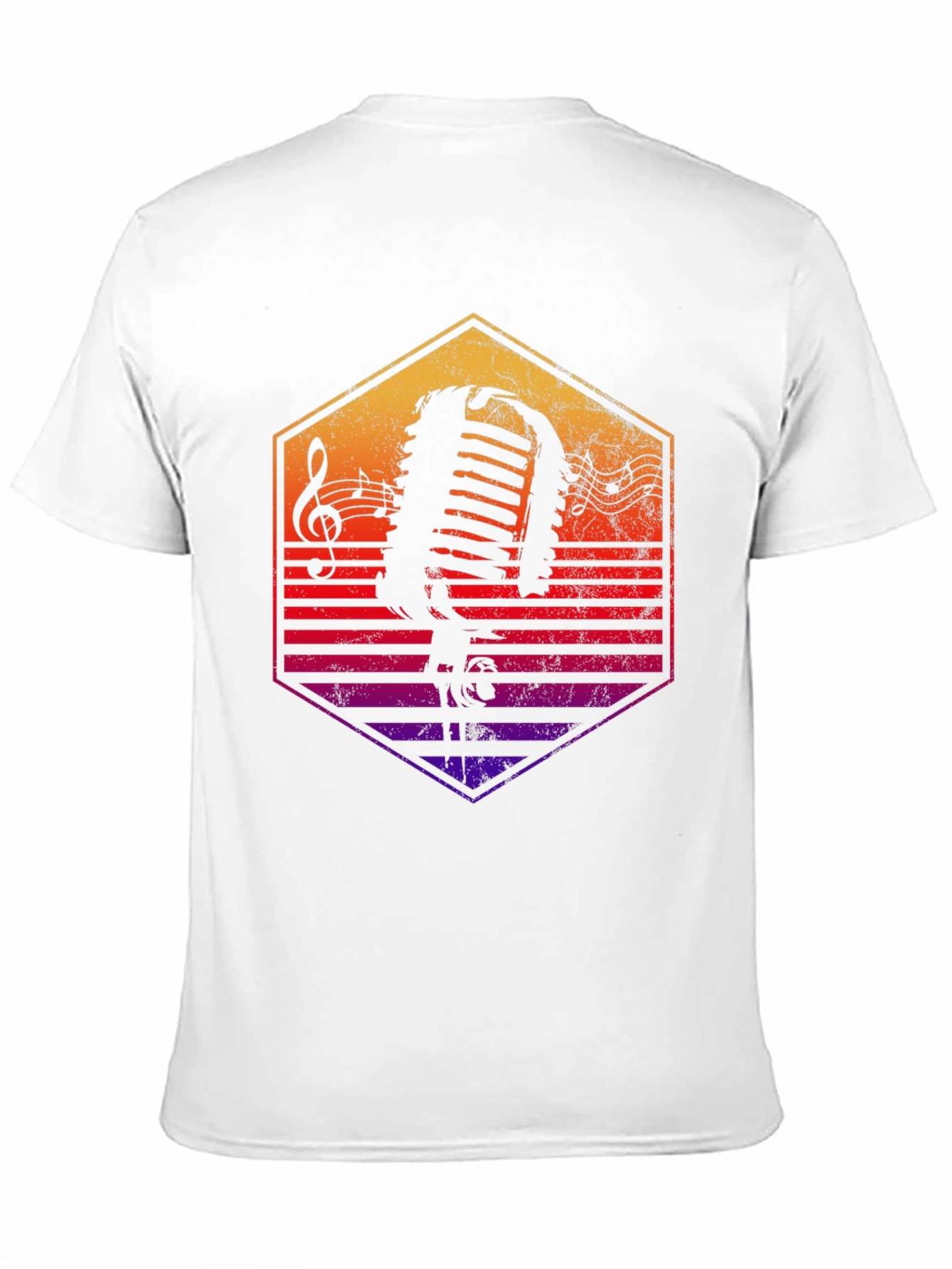 Retro Microphone Graphic T-Shirt - Music Lover Tee