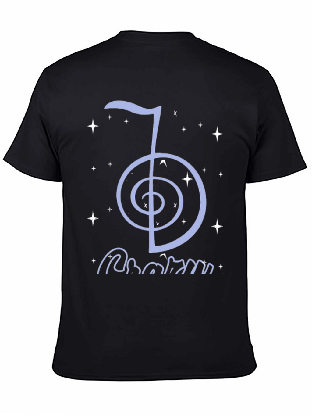 Reiki Symbol T-Shirt - Black Cotton Spiritual Tee