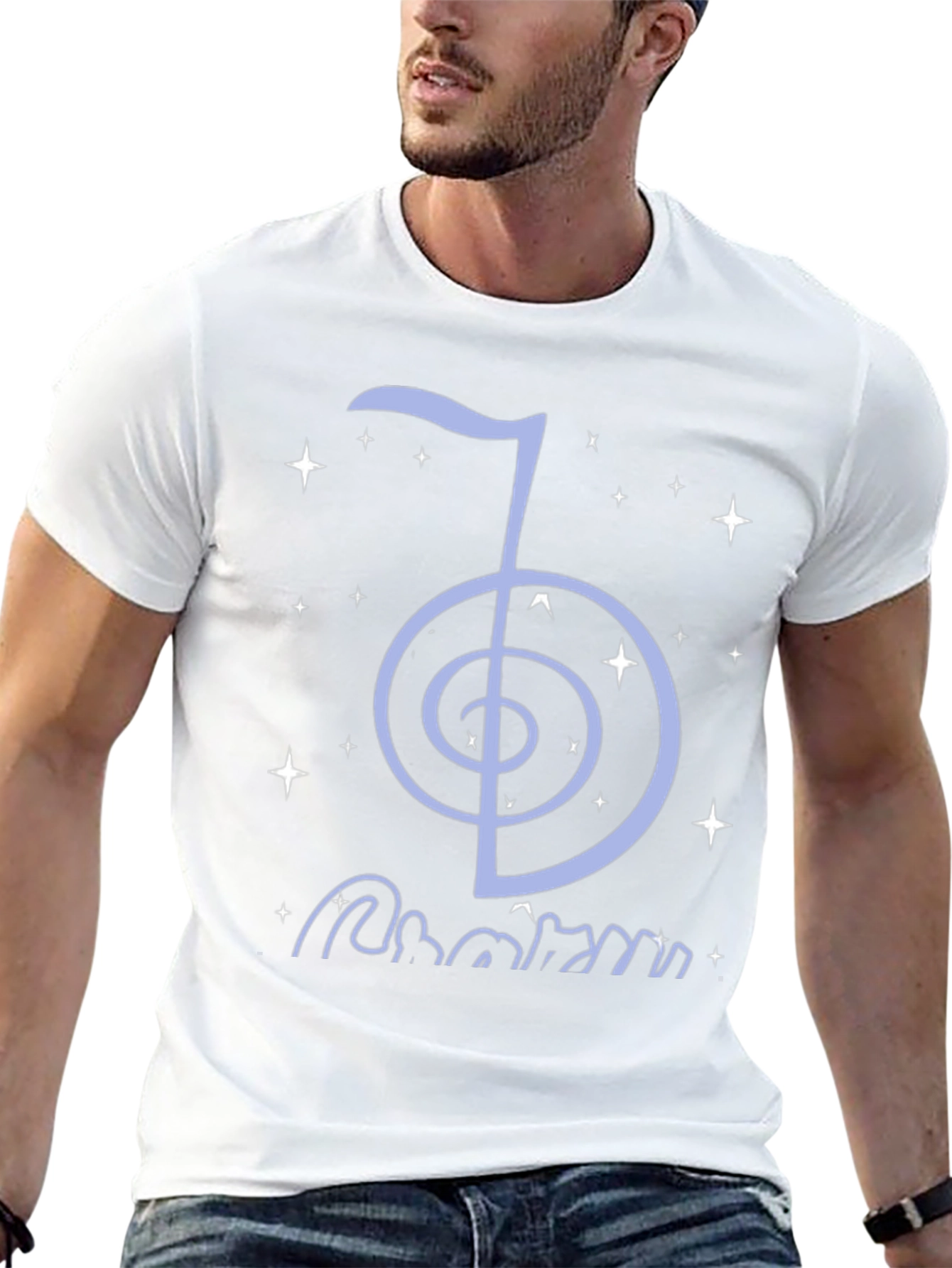 Reiki Symbol T-Shirt - Black Cotton Spiritual Tee