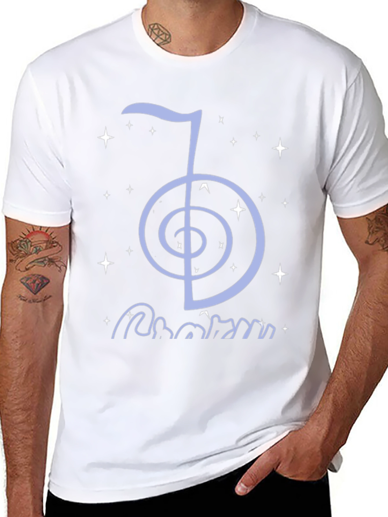 Reiki Symbol T-Shirt - Black Cotton Spiritual Tee