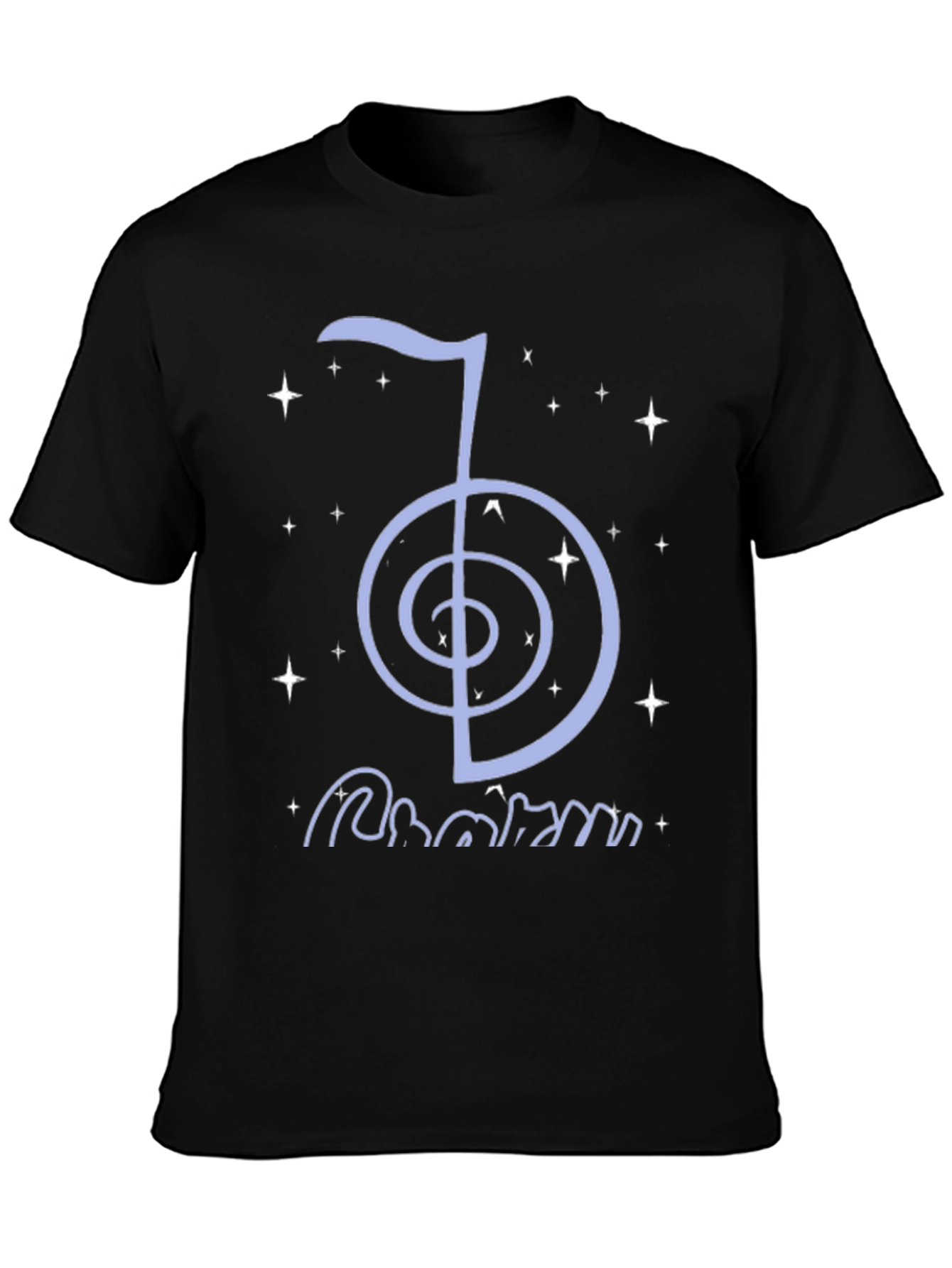 Reiki Symbol T-Shirt - Black Cotton Spiritual Tee