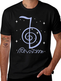 Reiki Symbol T-Shirt - Black Cotton Spiritual Tee