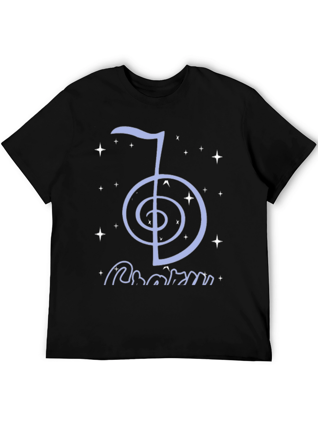 Reiki Symbol T-Shirt - Black Cotton Spiritual Tee