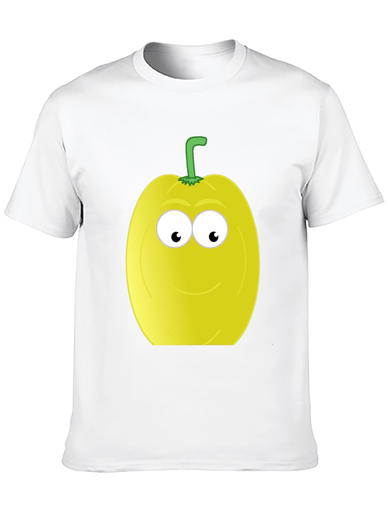 Funny Fruit Face T-Shirt - Black Cotton Tee