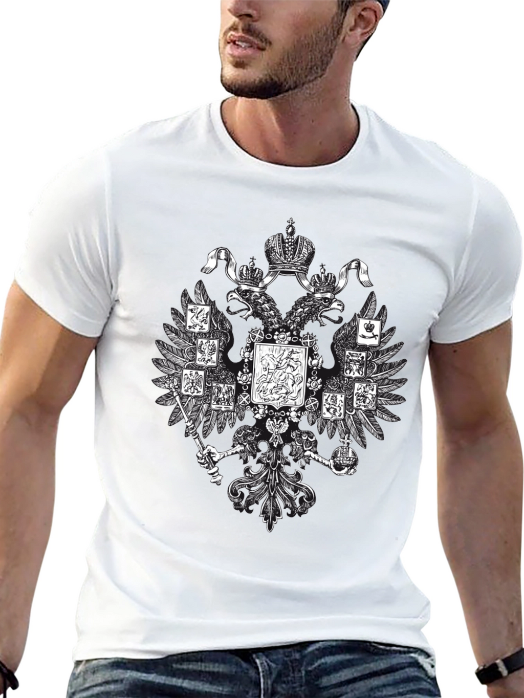 Imperial Eagle Graphic T-Shirt - Black