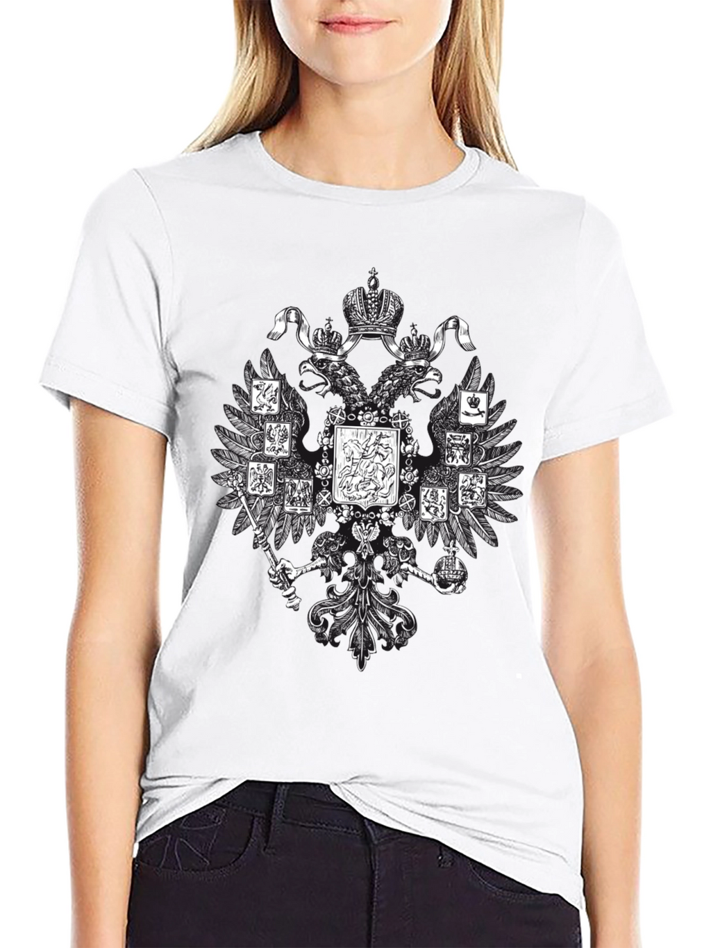 Imperial Eagle Graphic T-Shirt - Black