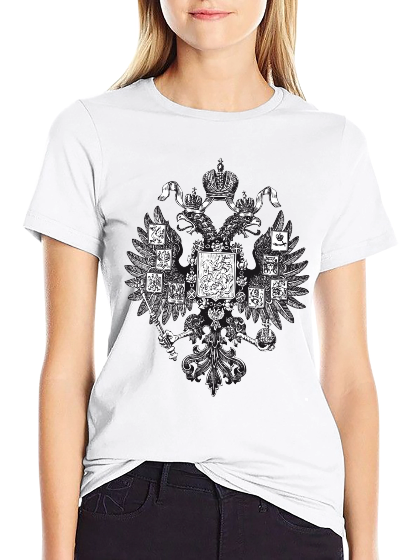 Imperial Eagle Graphic T-Shirt - Black
