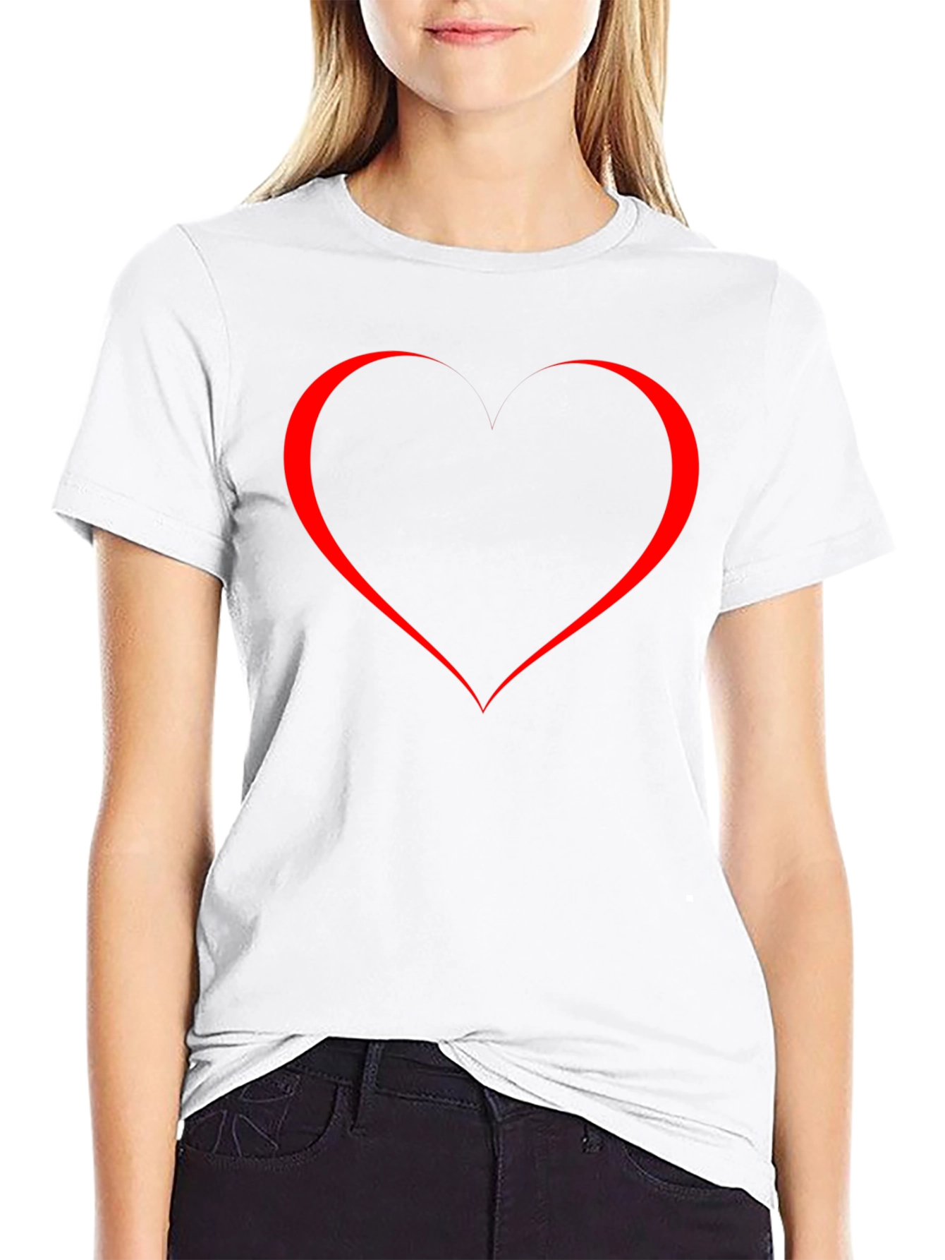 Heart Graphic Black T-Shirt - Stylish & Trendy