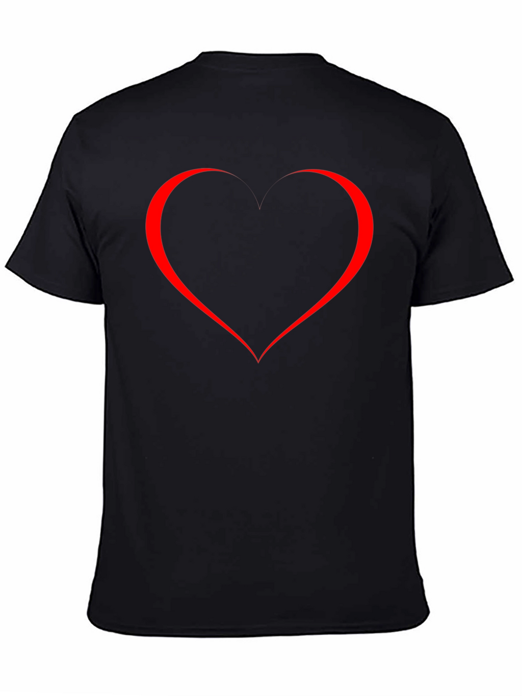 Heart Graphic Black T-Shirt - Stylish & Trendy