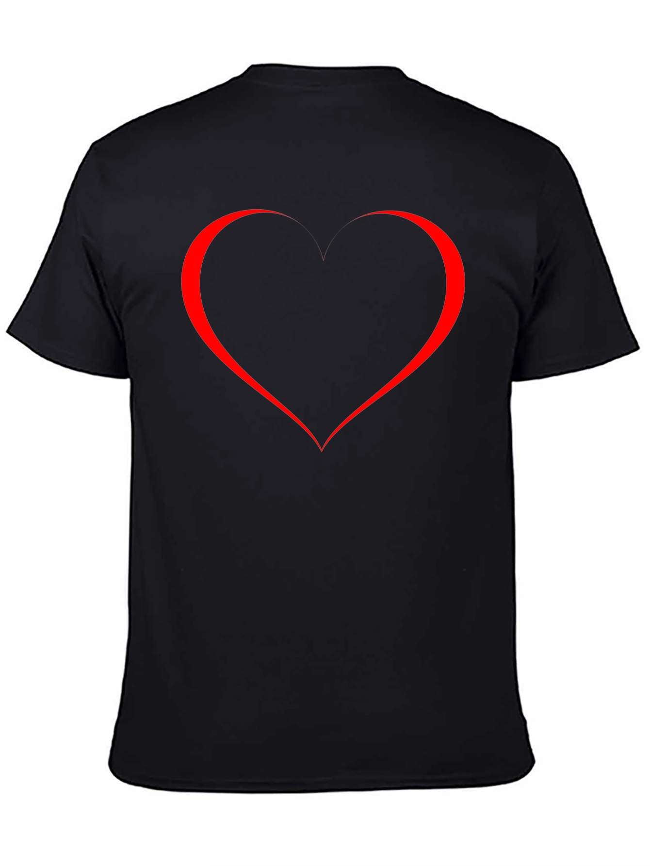 Heart Graphic Black T-Shirt - Stylish & Trendy