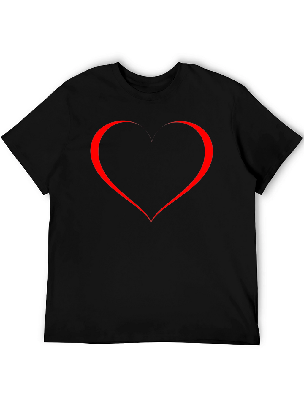 Heart Graphic Black T-Shirt - Stylish & Trendy