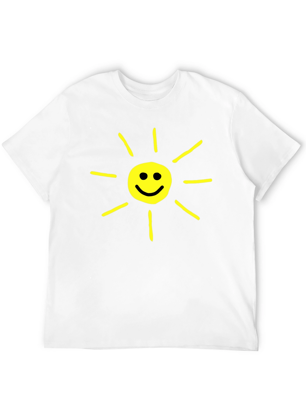 Happy Sunshine Graphic T-Shirt - Black Crew Neck
