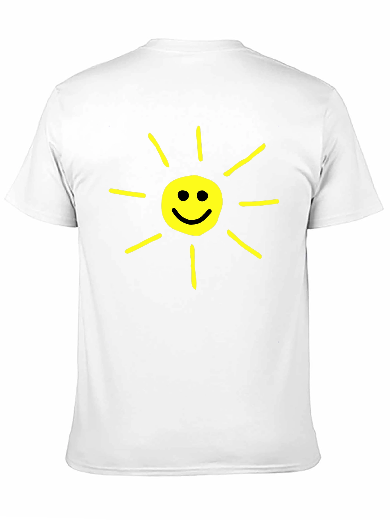 Happy Sunshine Graphic T-Shirt - Black Crew Neck