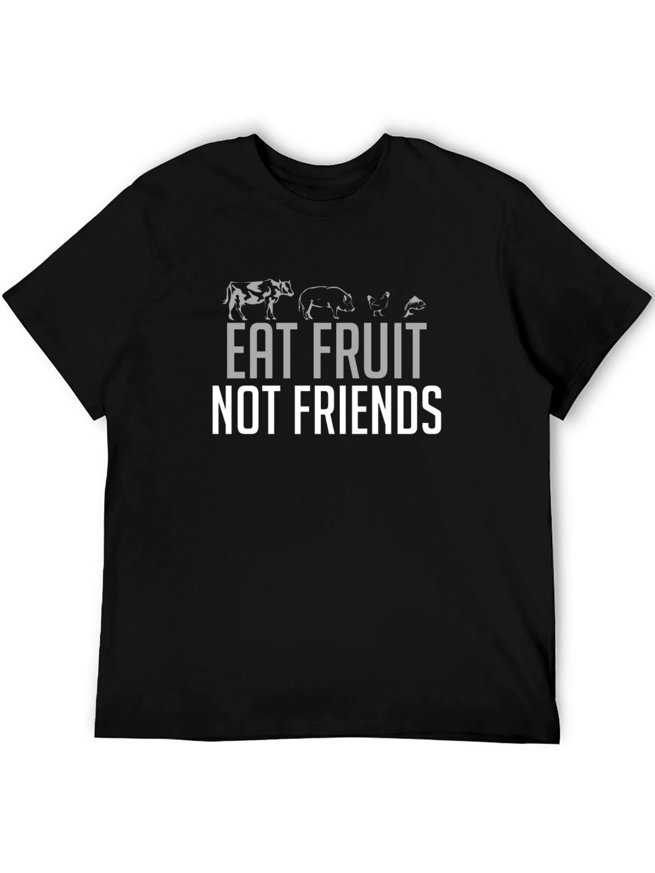 Eat Fruit Not Friends Vegan T-Shirt