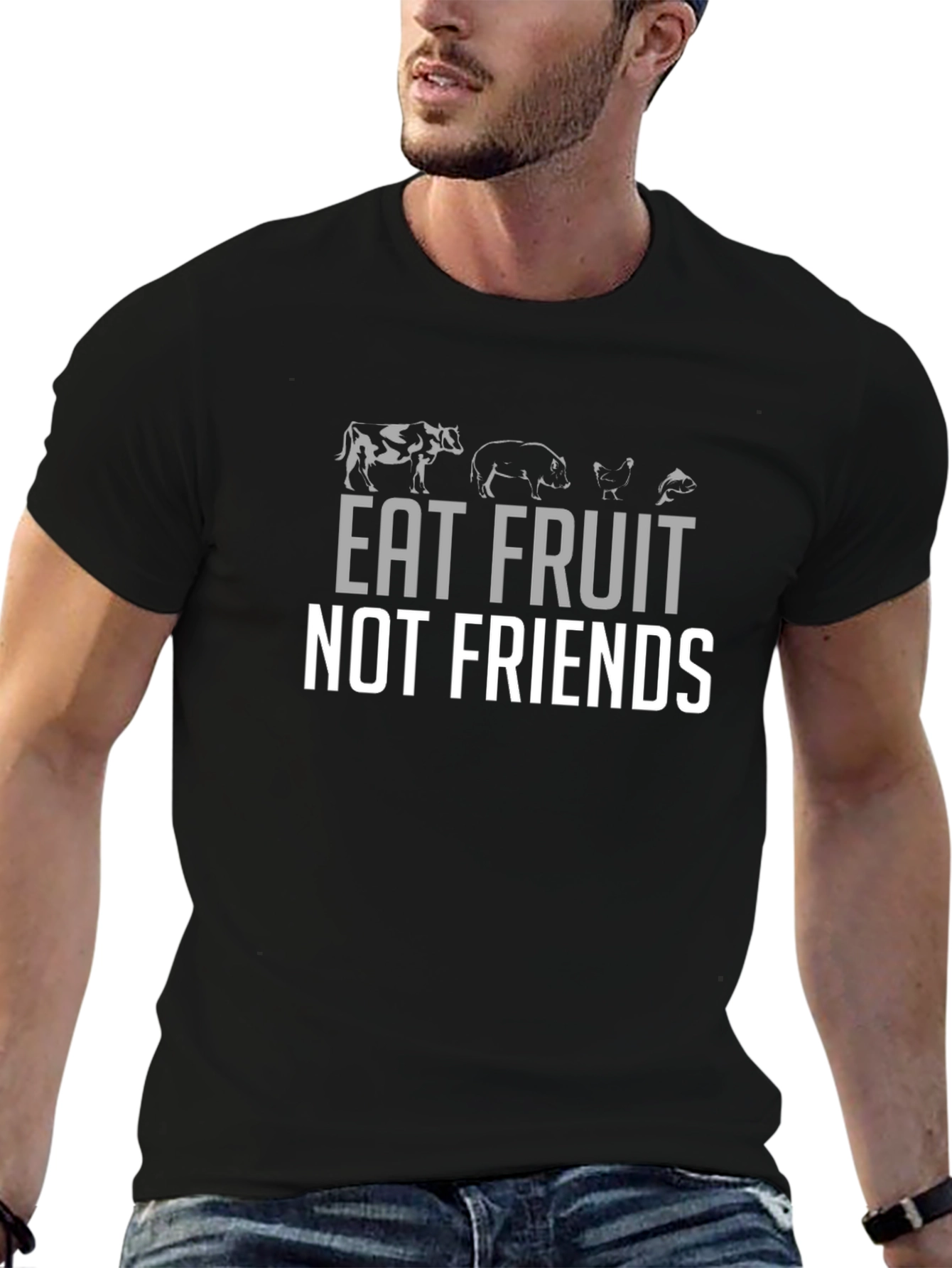 Eat Fruit Not Friends Vegan T-Shirt