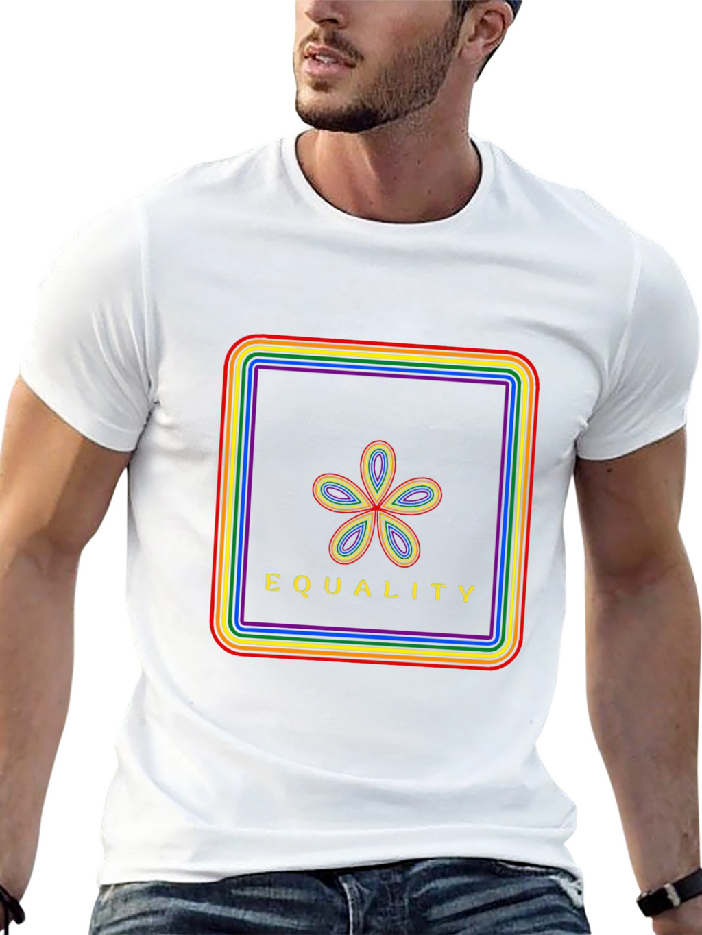 Equality Rainbow Graphic T-Shirt