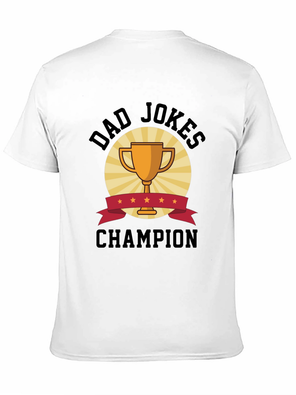 Dad Jokes Champion Black T-Shirt