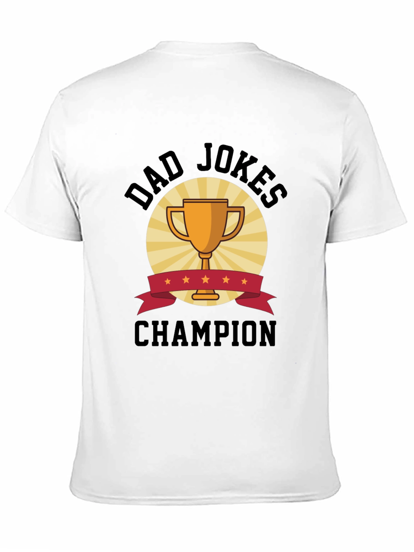 Dad Jokes Champion Black T-Shirt