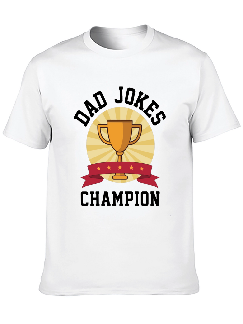 Dad Jokes Champion Black T-Shirt