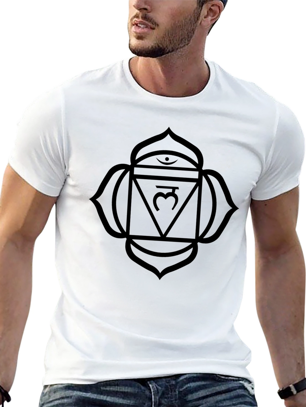 Root Chakra Black T-Shirt - Ground Yourself in Style