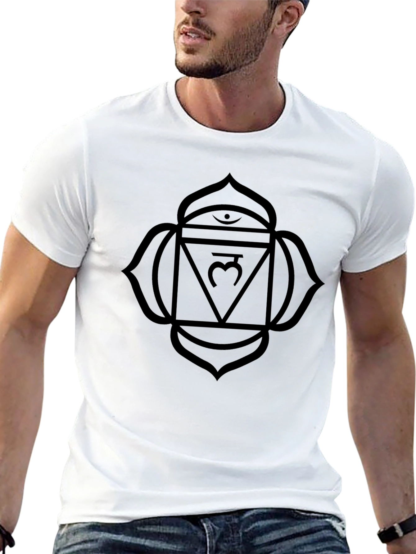 Root Chakra Black T-Shirt - Ground Yourself in Style
