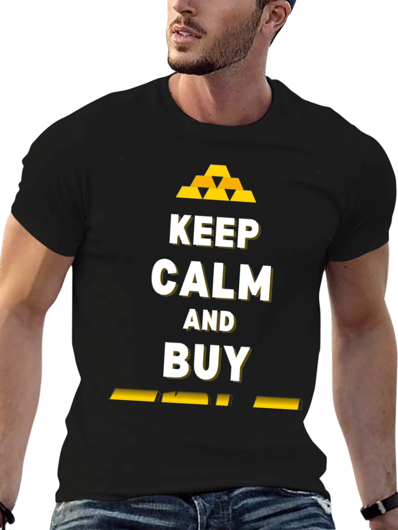 Keep Calm and Buy Black T-Shirt