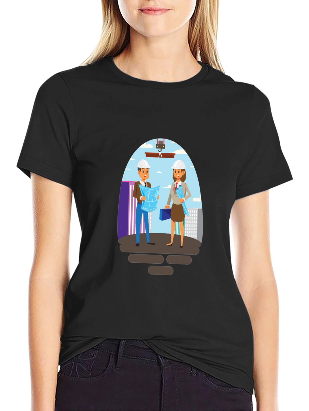 Construction Crew Graphic Tee - Architect Shirt