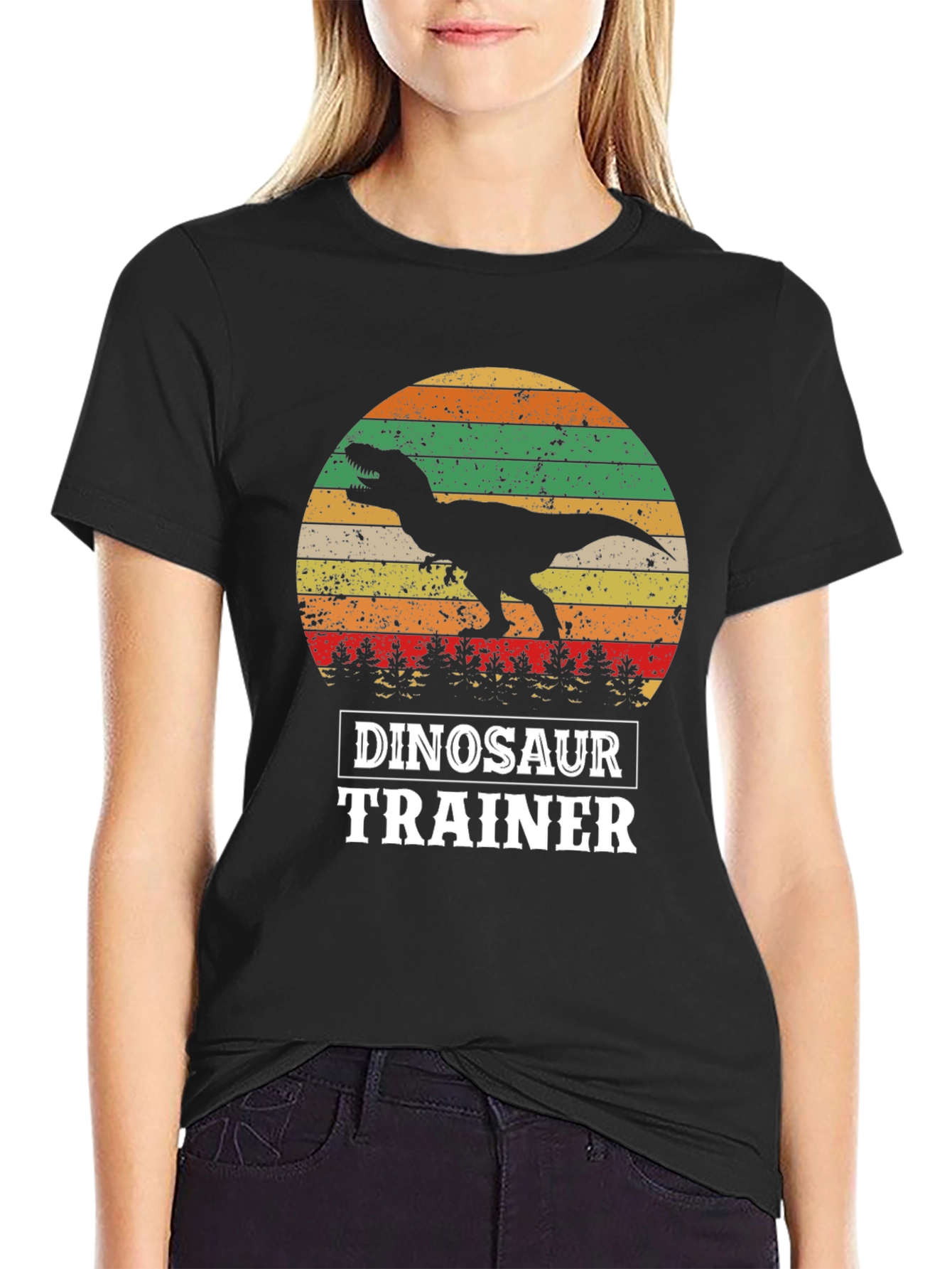 Dinosaur Trainer T-Shirt - Retro T-Rex Design