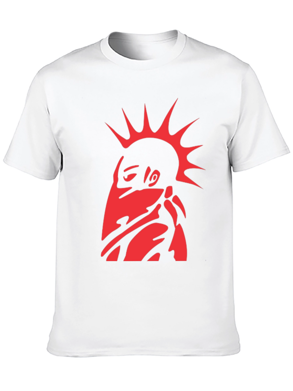 Edgy Red Punk Graphic T-Shirt