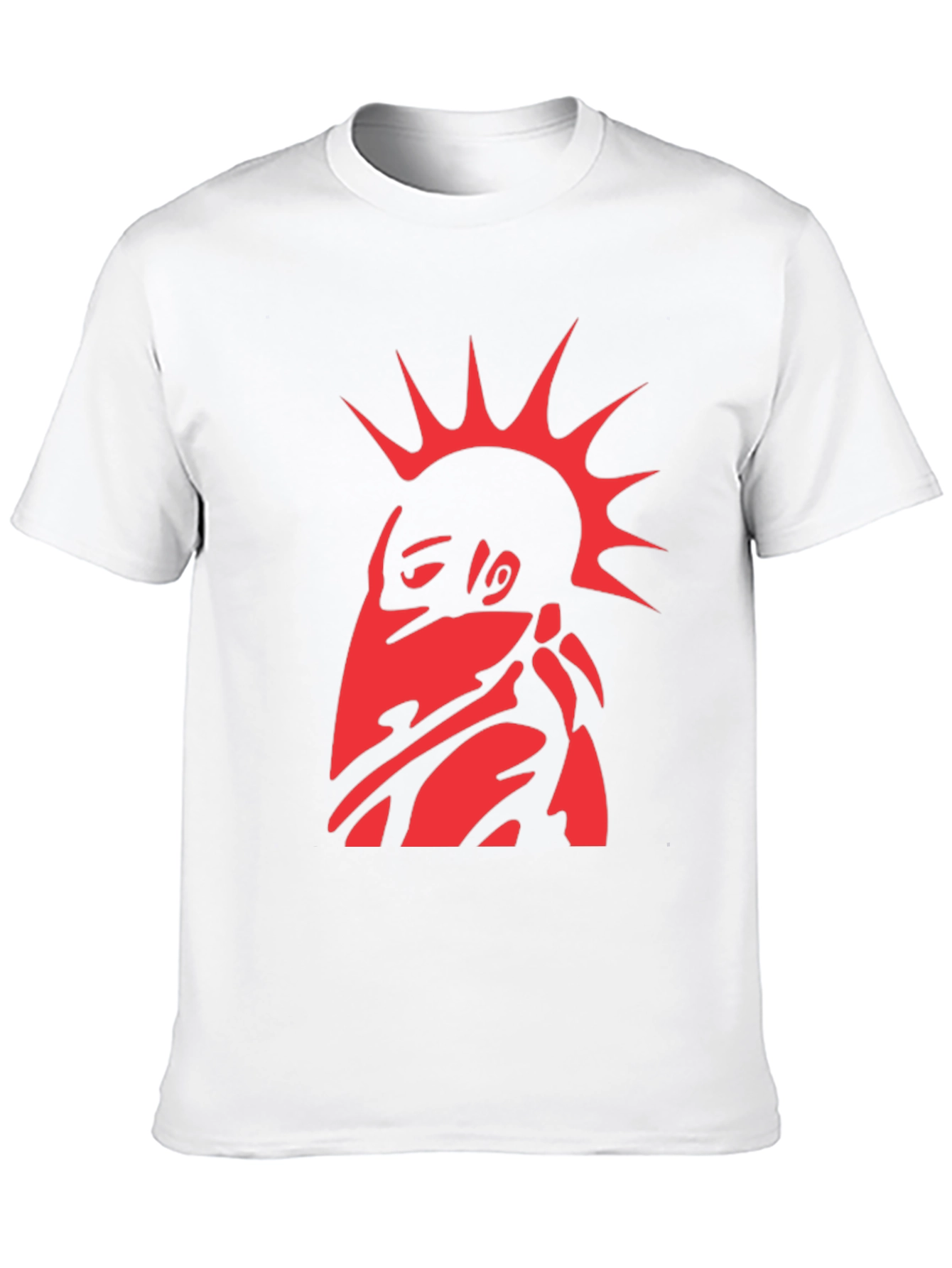 Edgy Red Punk Graphic T-Shirt