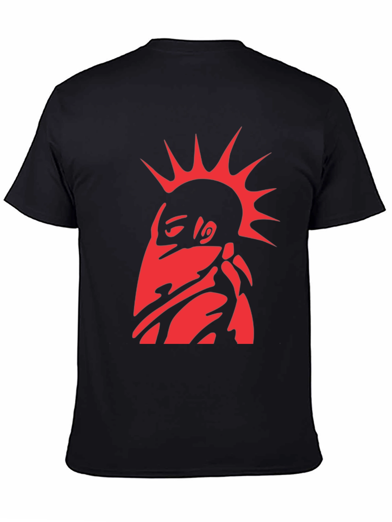 Edgy Red Punk Graphic T-Shirt