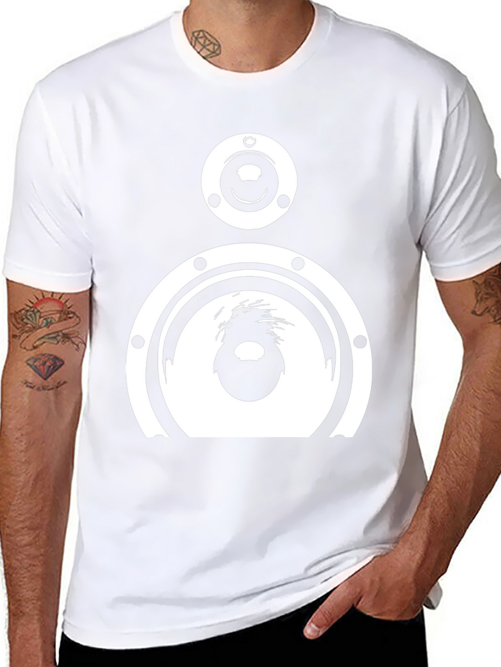 Speaker Graphic Black T-Shirt