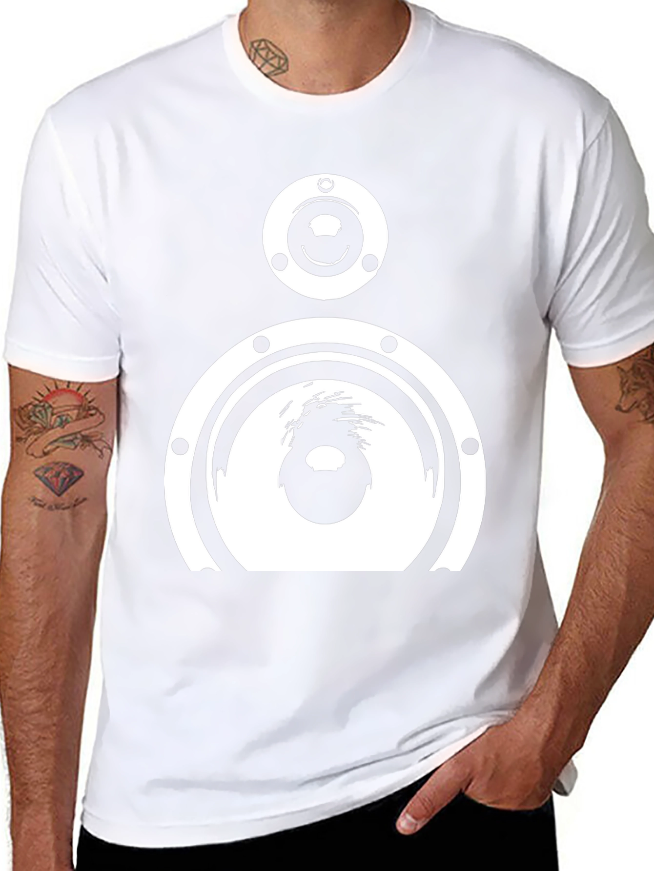 Speaker Graphic Black T-Shirt