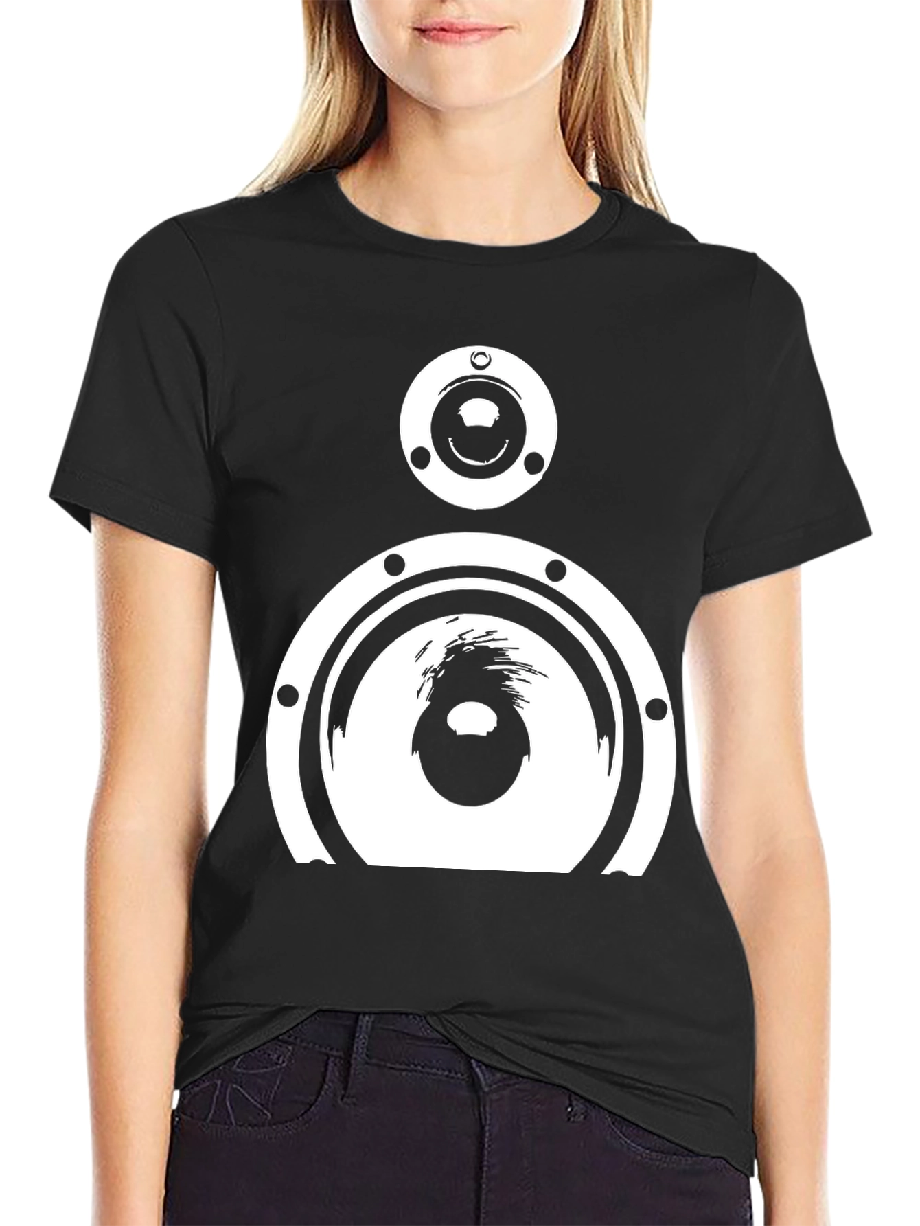 Speaker Graphic Black T-Shirt