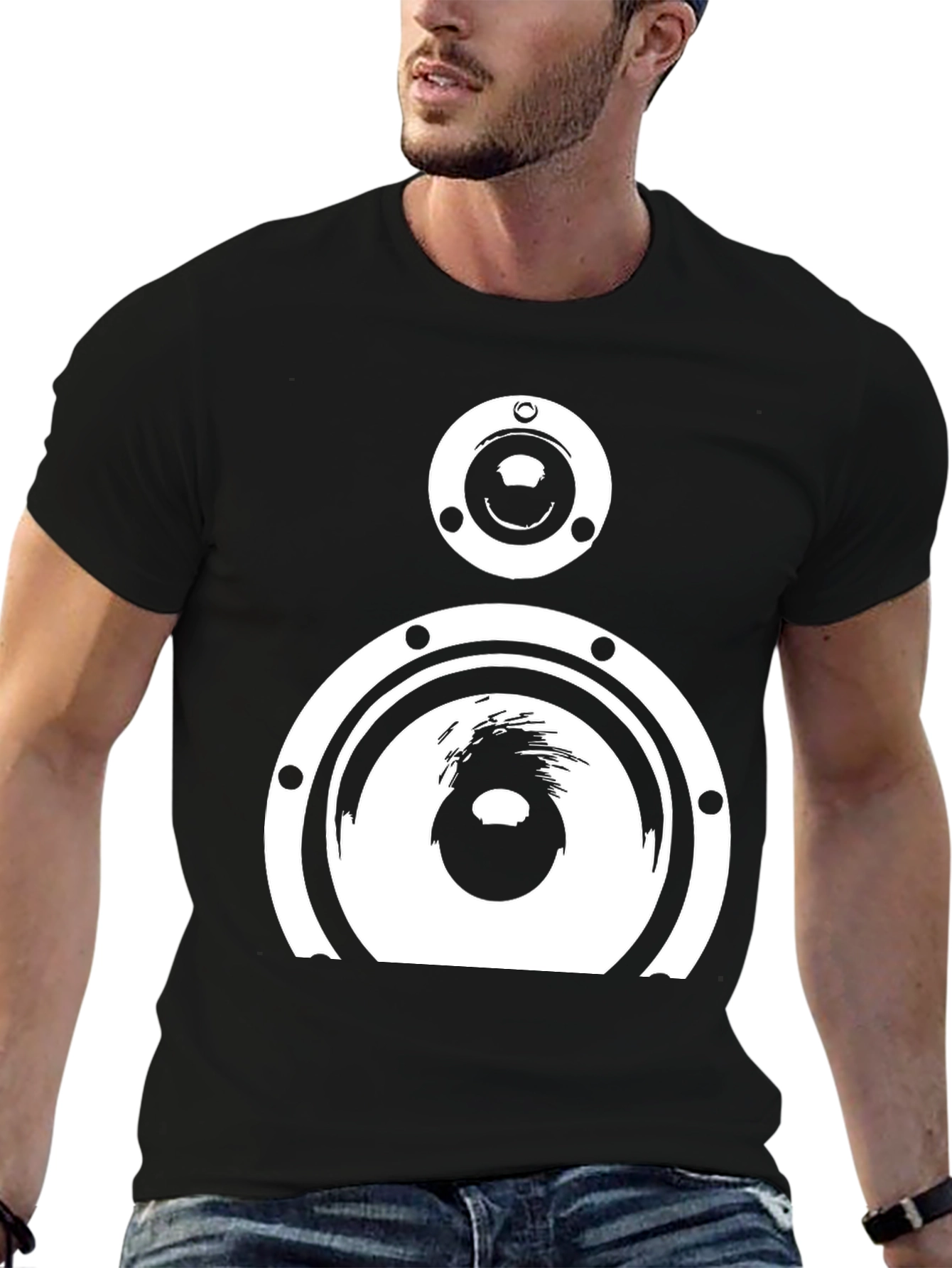 Speaker Graphic Black T-Shirt