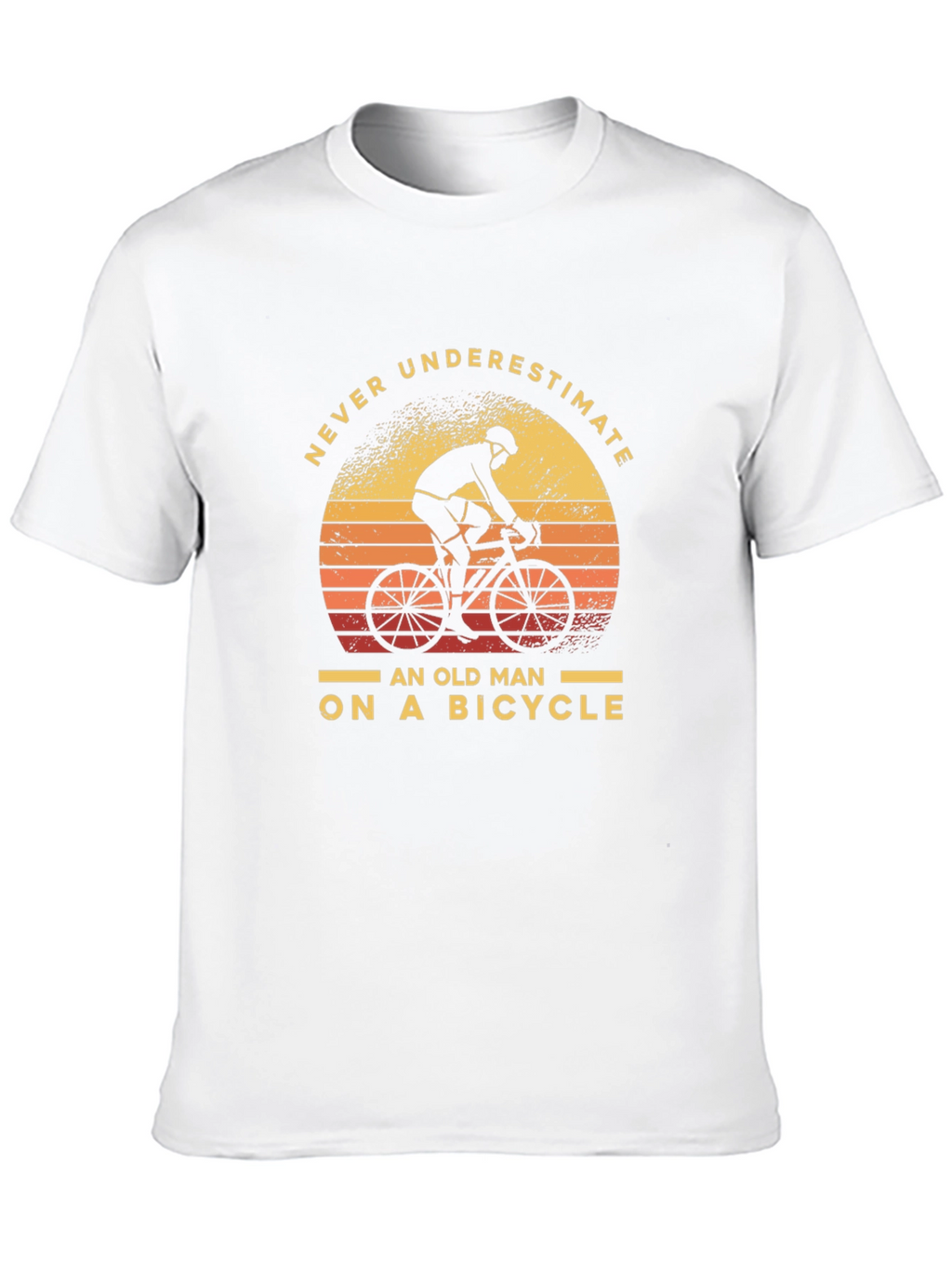 Never Underestimate Old Man On Bicycle T-Shirt