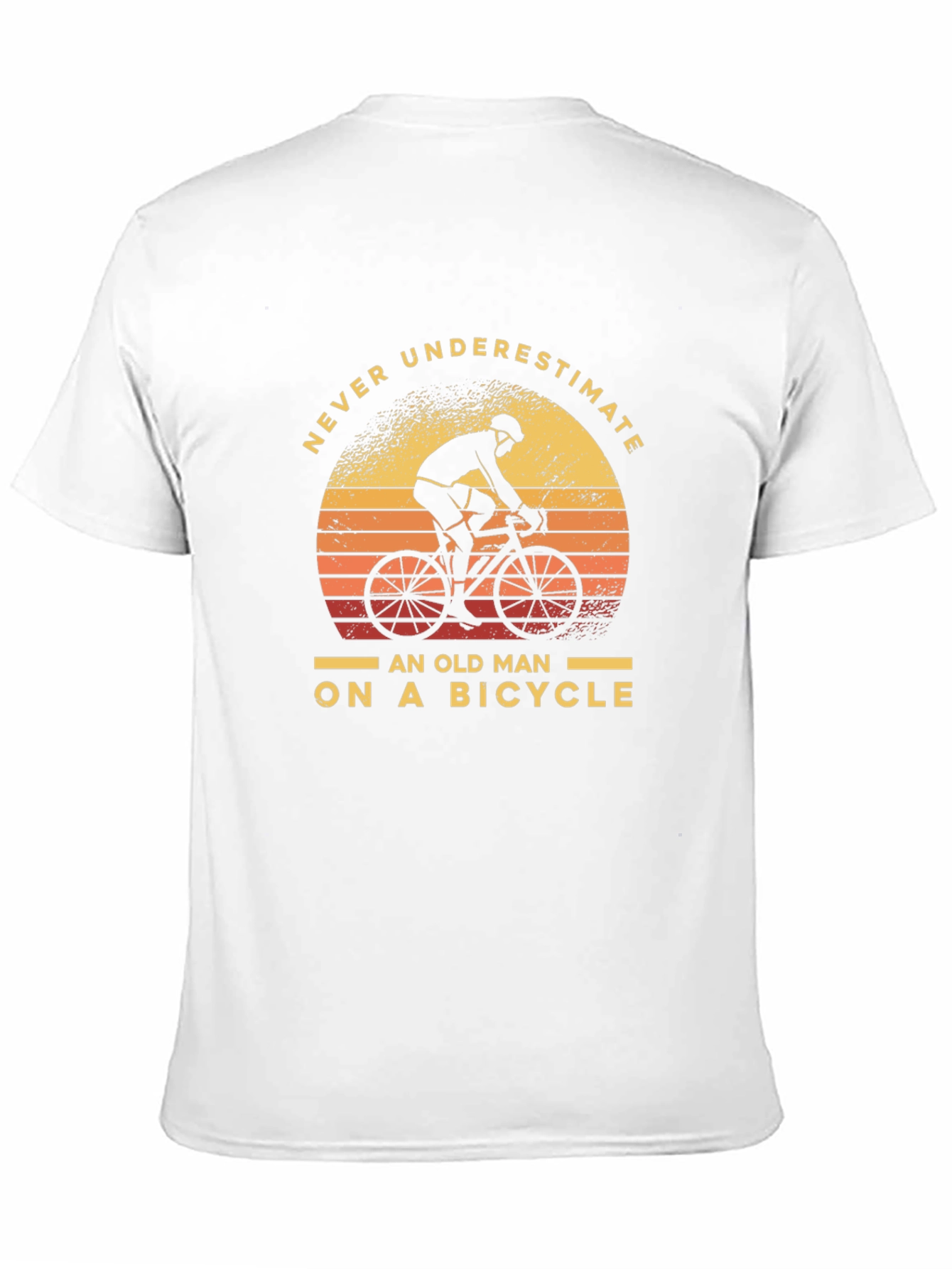 Never Underestimate Old Man On Bicycle T-Shirt