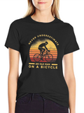 Never Underestimate Old Man On Bicycle T-Shirt